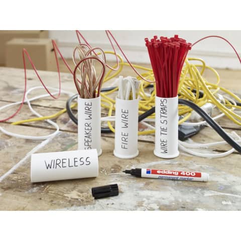 Marcatore permanente edding 400 punta conica 1 mm blu E-400 003